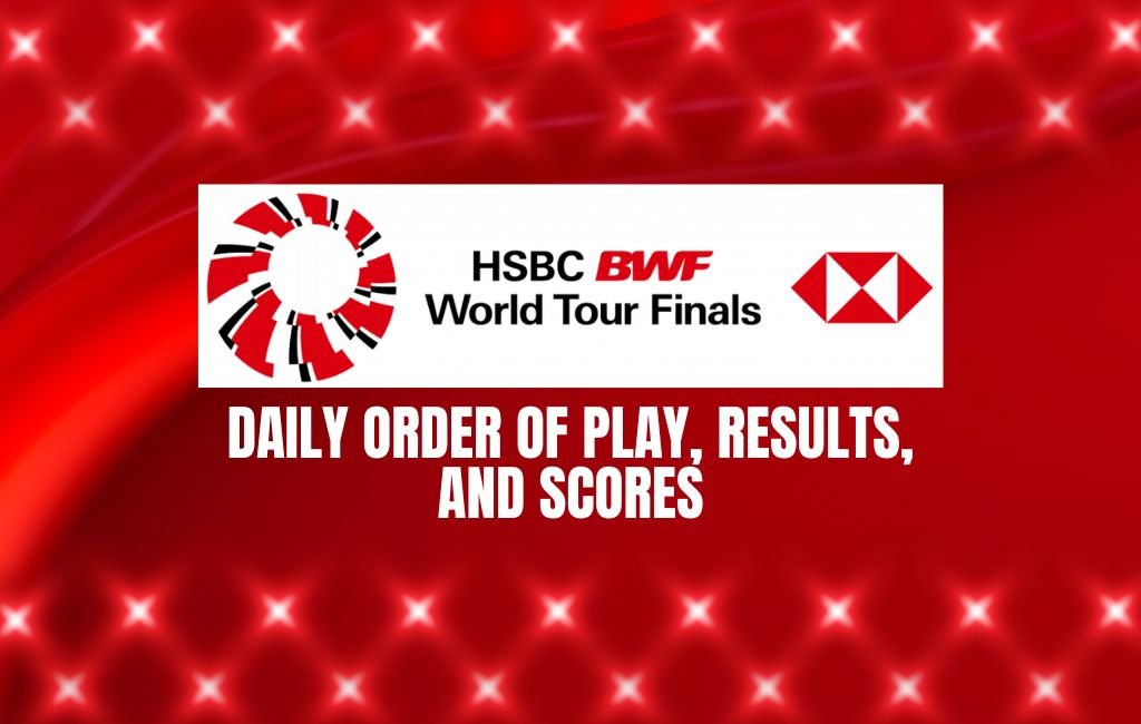 BWF World Tour Finals 2025: Daily Order of Play, Results, and Scores